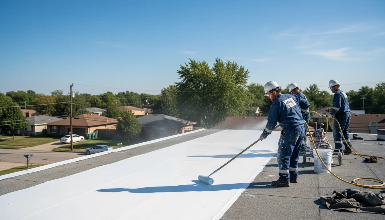 Commercial roof coating in Seven Springs, NC near me